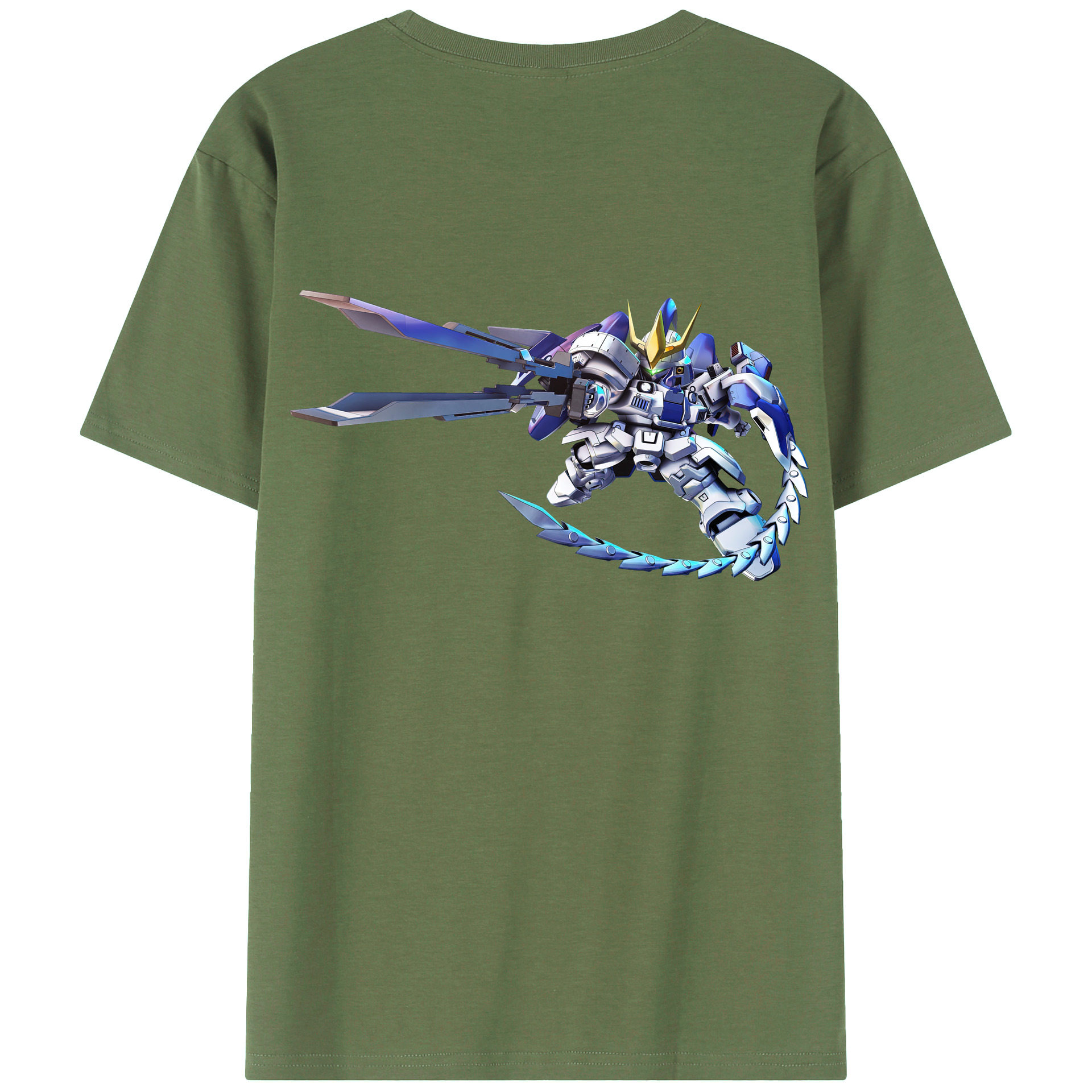 （画像用） 機動戦士ガンダム Mobile Suit Gundam 綿100％ メンズ半袖Tシャツ（バックプリント） 通気性
